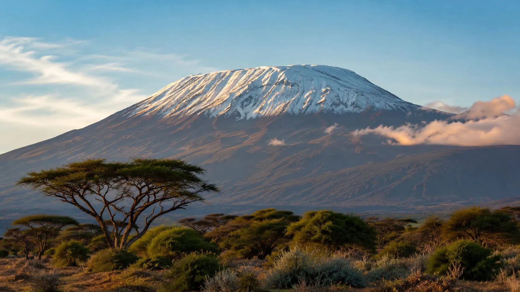 Kilimanjaro under a clear sky
