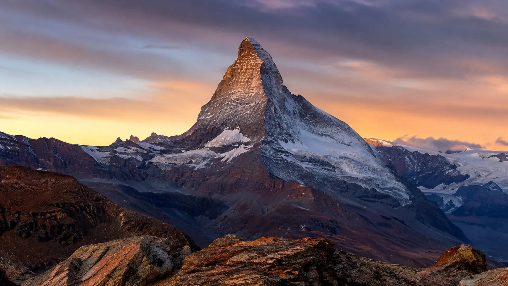 Matterhorn peak above Zermatt